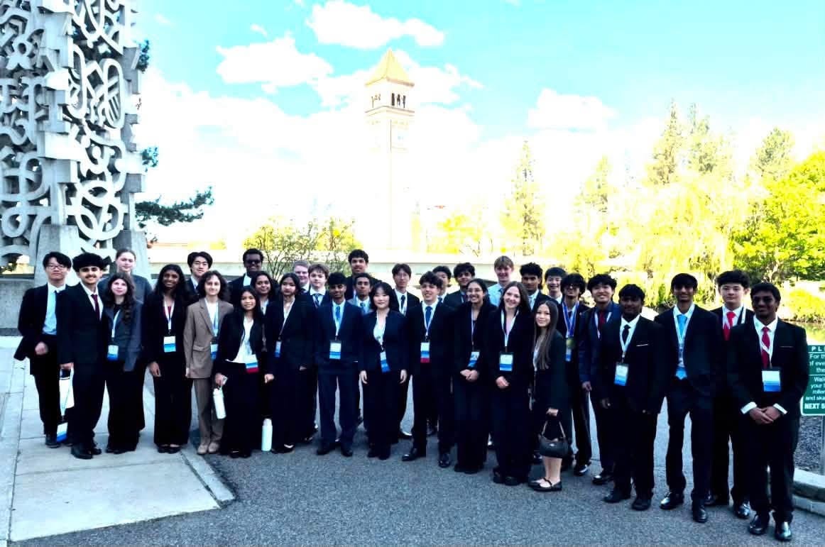 Yesha with fellow students at the FBLA State Conference in Spokane, WA